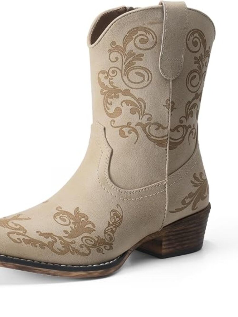 Women's Cowboy Cowgirl Western Ankle Boots - Picture 4 of 4